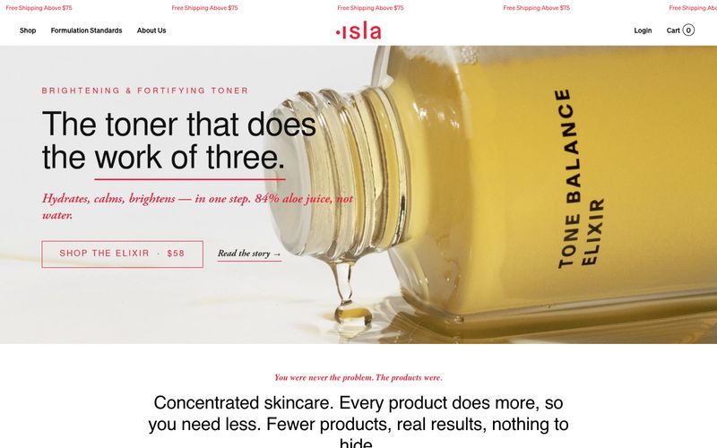 Isla Beauty — eine Vorschau einer Website in diesem Stil