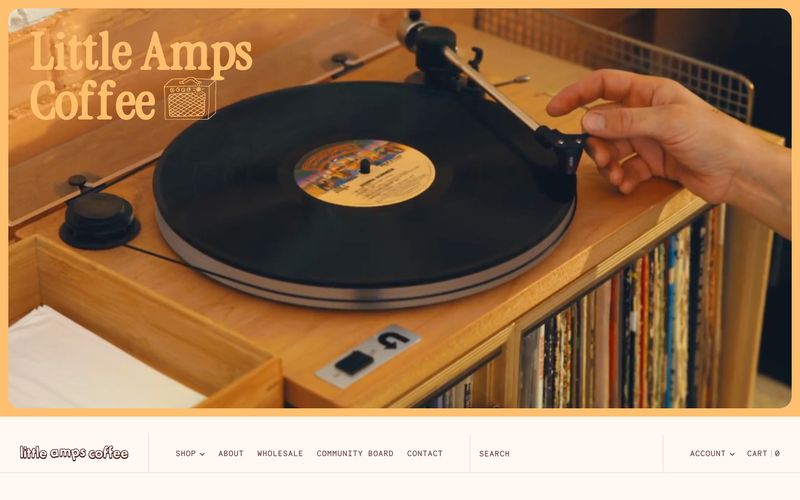 Little Amps — eine Vorschau einer Website in diesem Stil