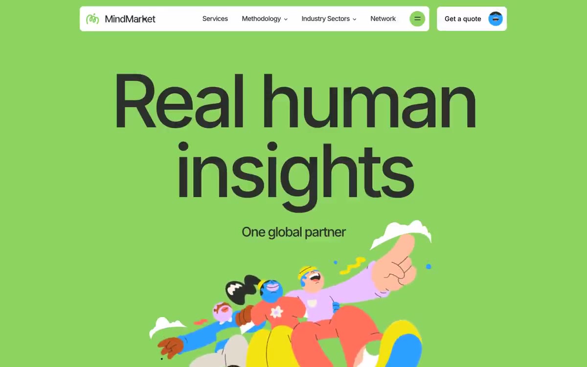 MindMarket — eine Vorschau einer Website in diesem Stil
