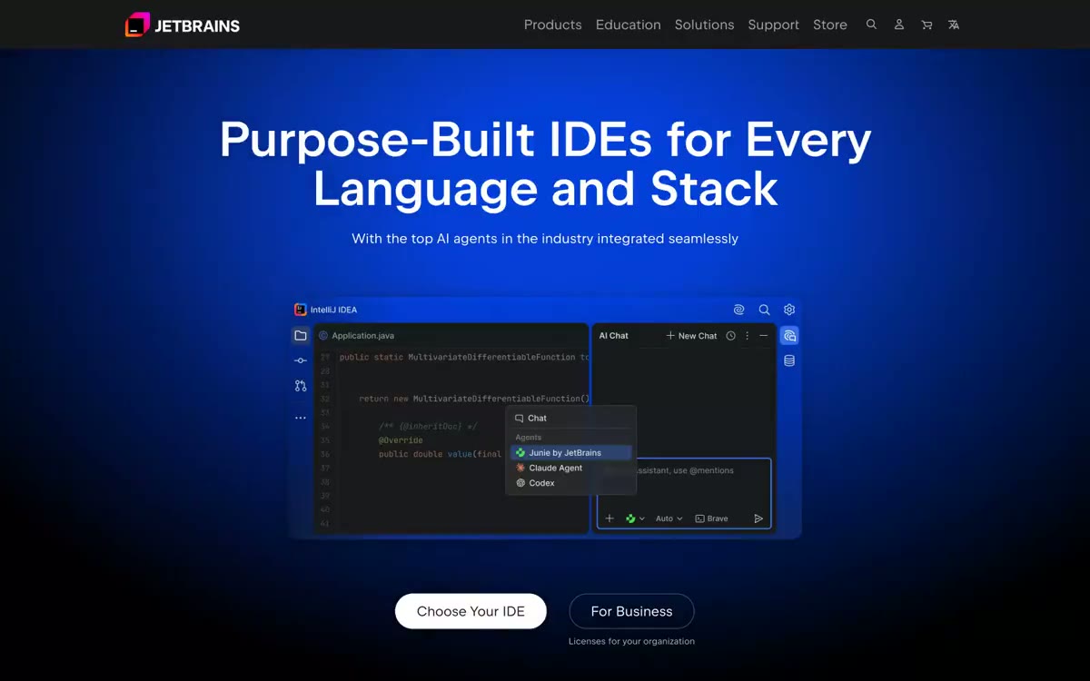 JetBrains — estilo honetako gune baten aurrebista