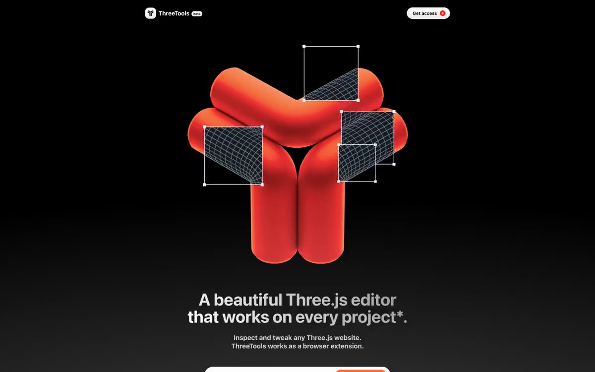 Three — eine Vorschau einer Website in diesem Stil