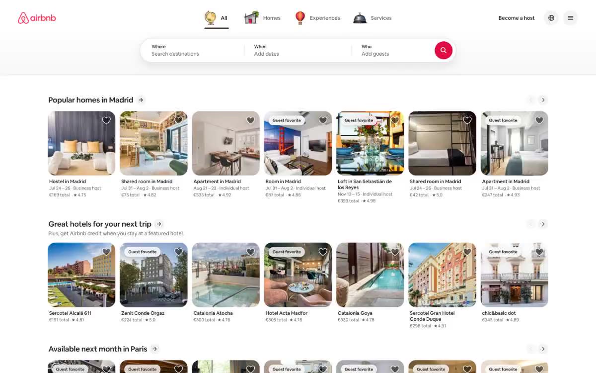 Airbnb – svetainės peržiūra šiuo stiliumi