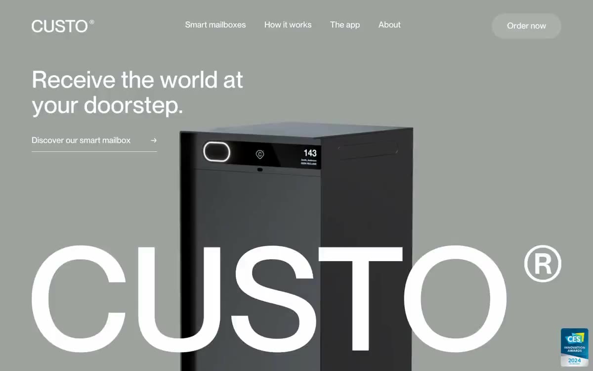 Custo — eine Vorschau einer Website in diesem Stil