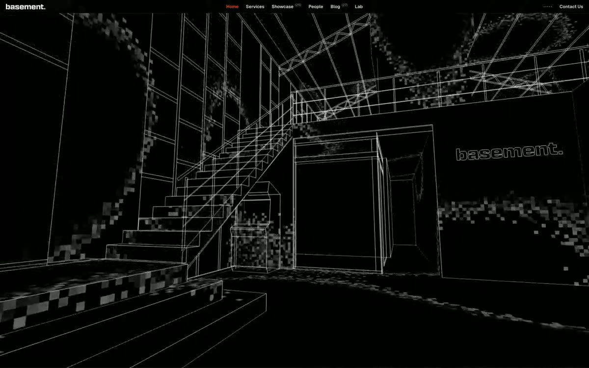 basement — eine Vorschau einer Website in diesem Stil