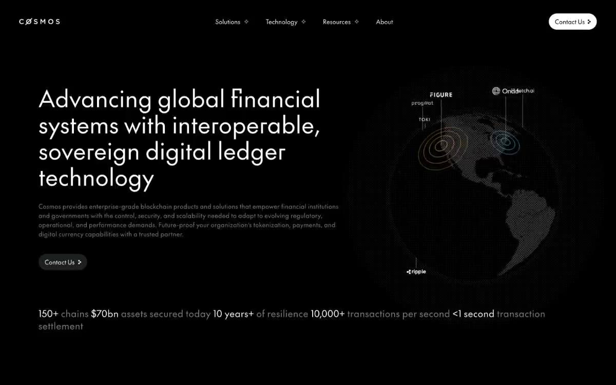 Cosmos Network — estilo honetako gune baten aurrebista