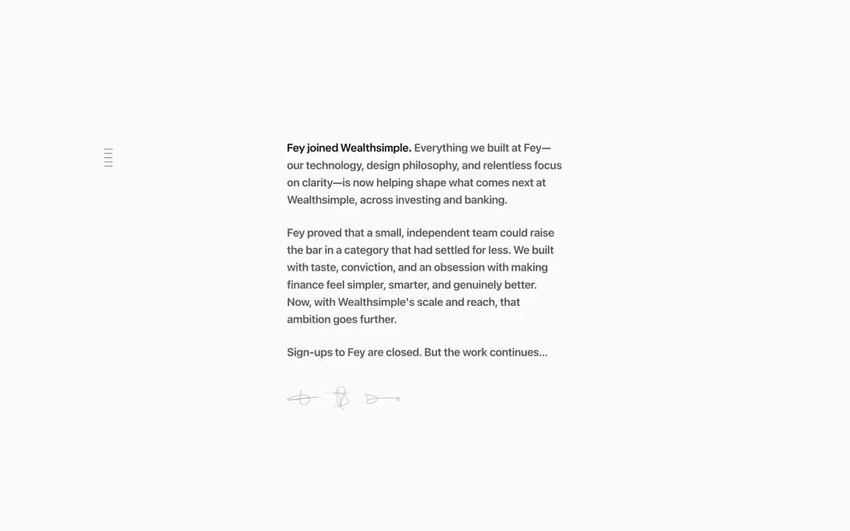 Fey — 이 스타일의 사이트 미리보기