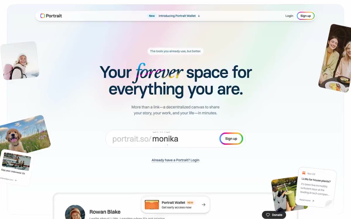 Portrait — ponelopele ea sebaka sa marang-rang ka mokhoa ona