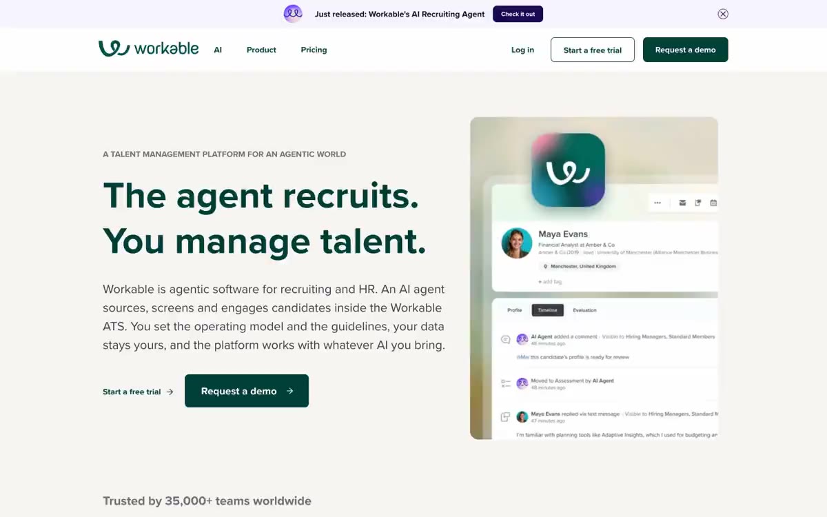 Workable — estilo honetako gune baten aurrebista