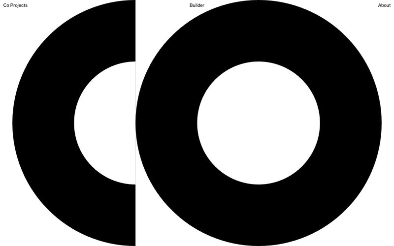 Co Projects — eine Vorschau einer Website in diesem Stil
