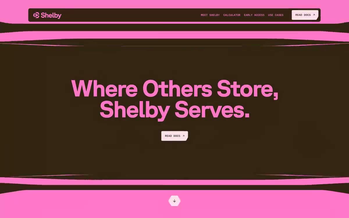 Shelby — eine Vorschau einer Website in diesem Stil