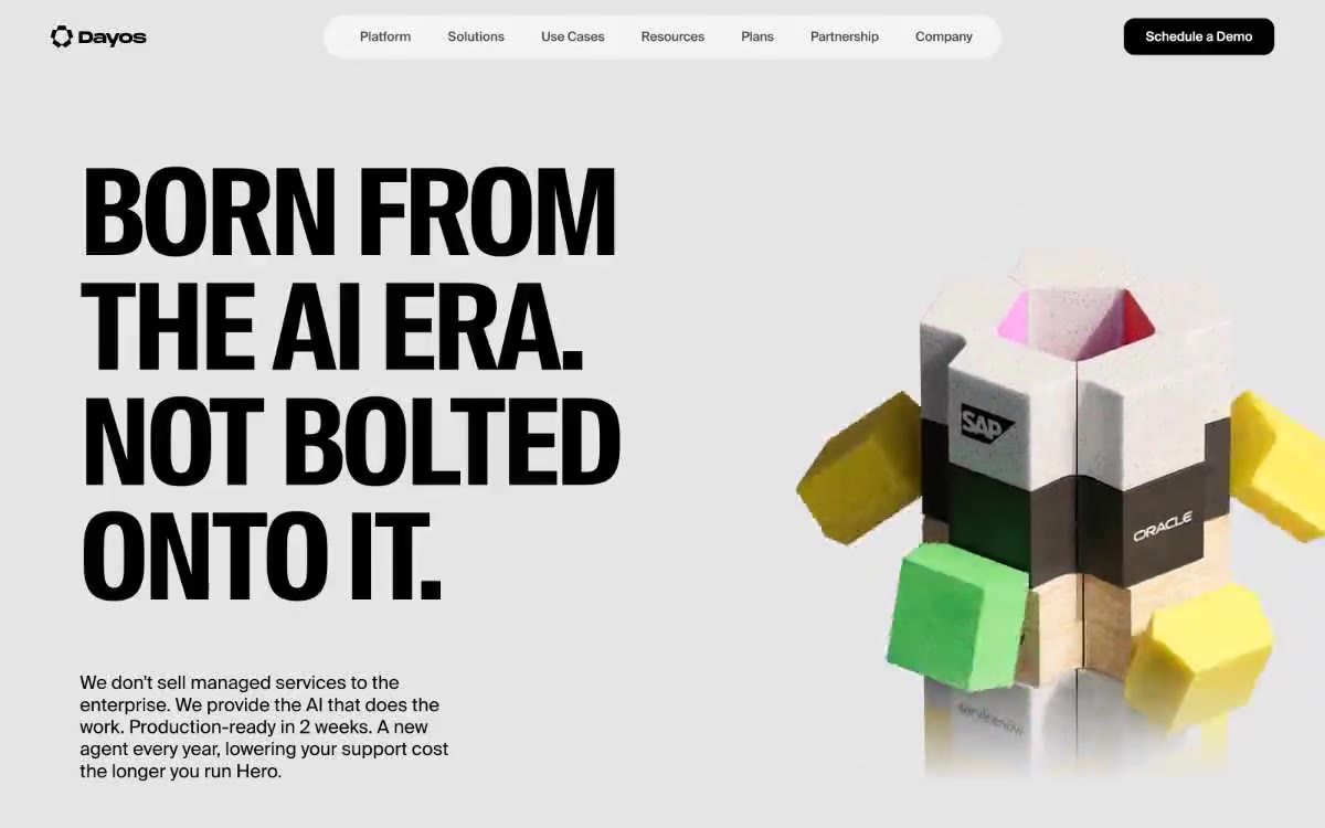 AI for Business — eine Vorschau einer Website in diesem Stil