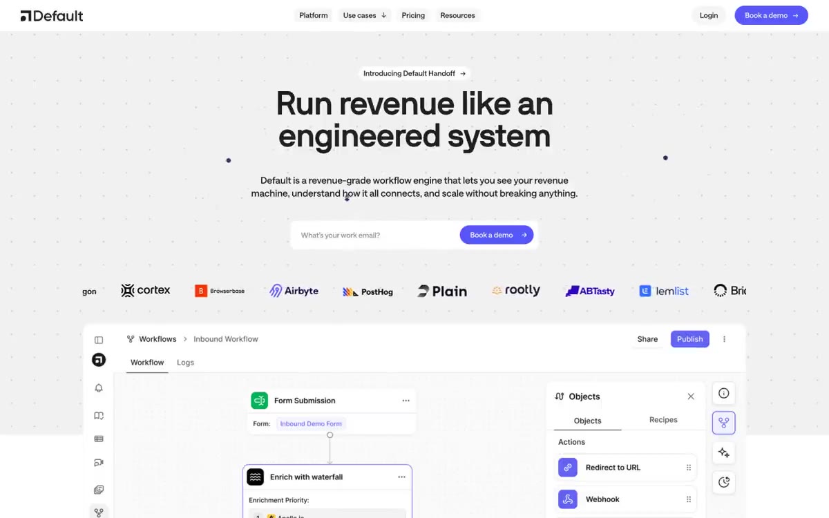 Default — eine Vorschau einer Website in diesem Stil