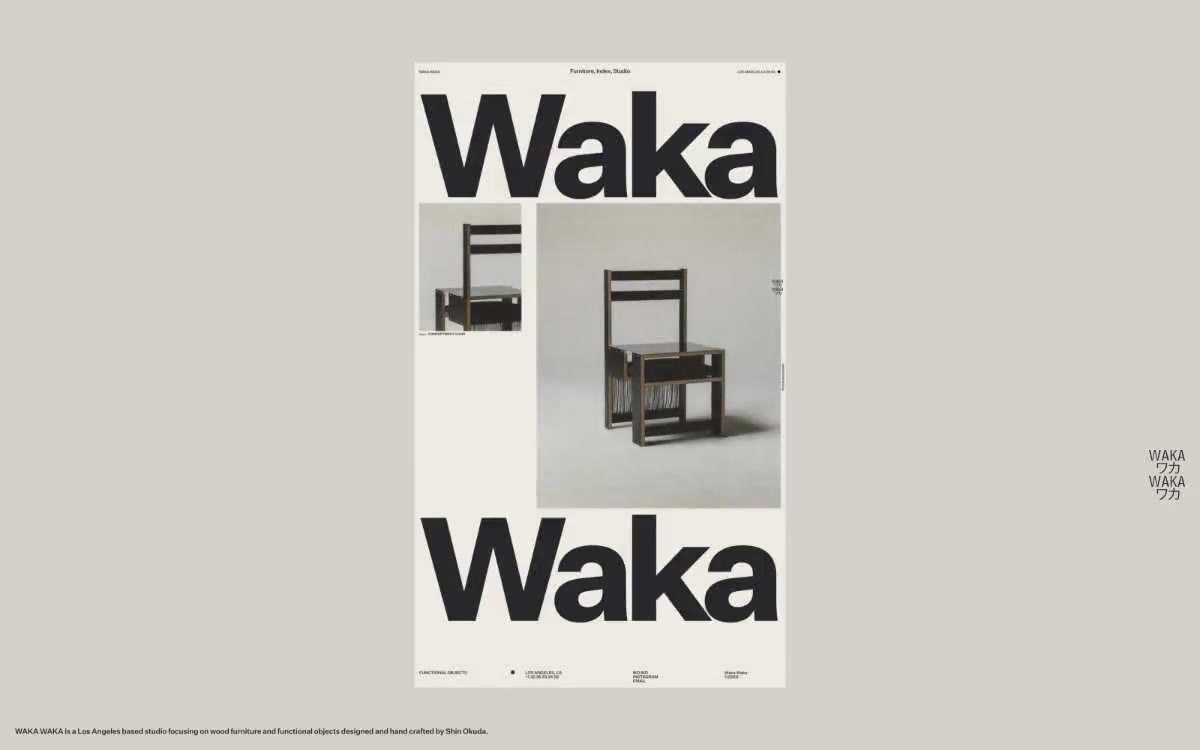 Waka Waka — eine Vorschau einer Website in diesem Stil