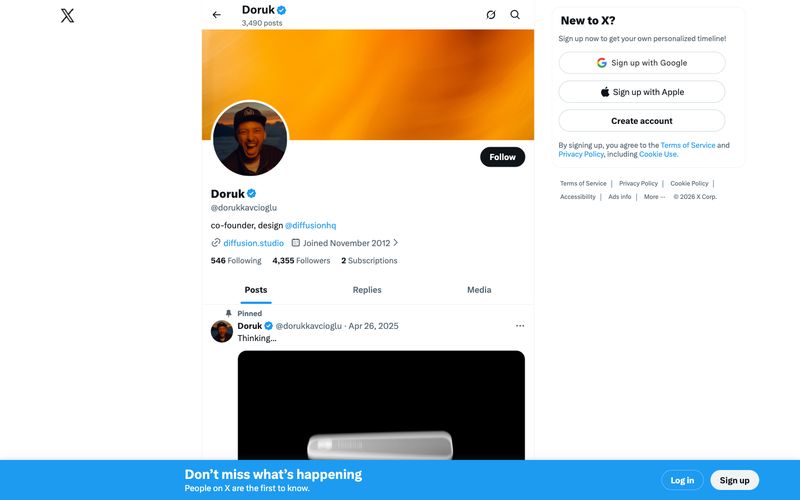 X (formerly Twitter) — eine Vorschau einer Website in diesem Stil