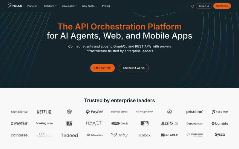 Apollographql — eine Vorschau einer Website in diesem Stil