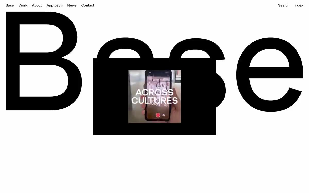 Base Design — eine Vorschau einer Website in diesem Stil