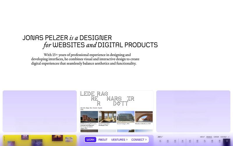 Jonas Pelzer — eine Vorschau einer Website in diesem Stil