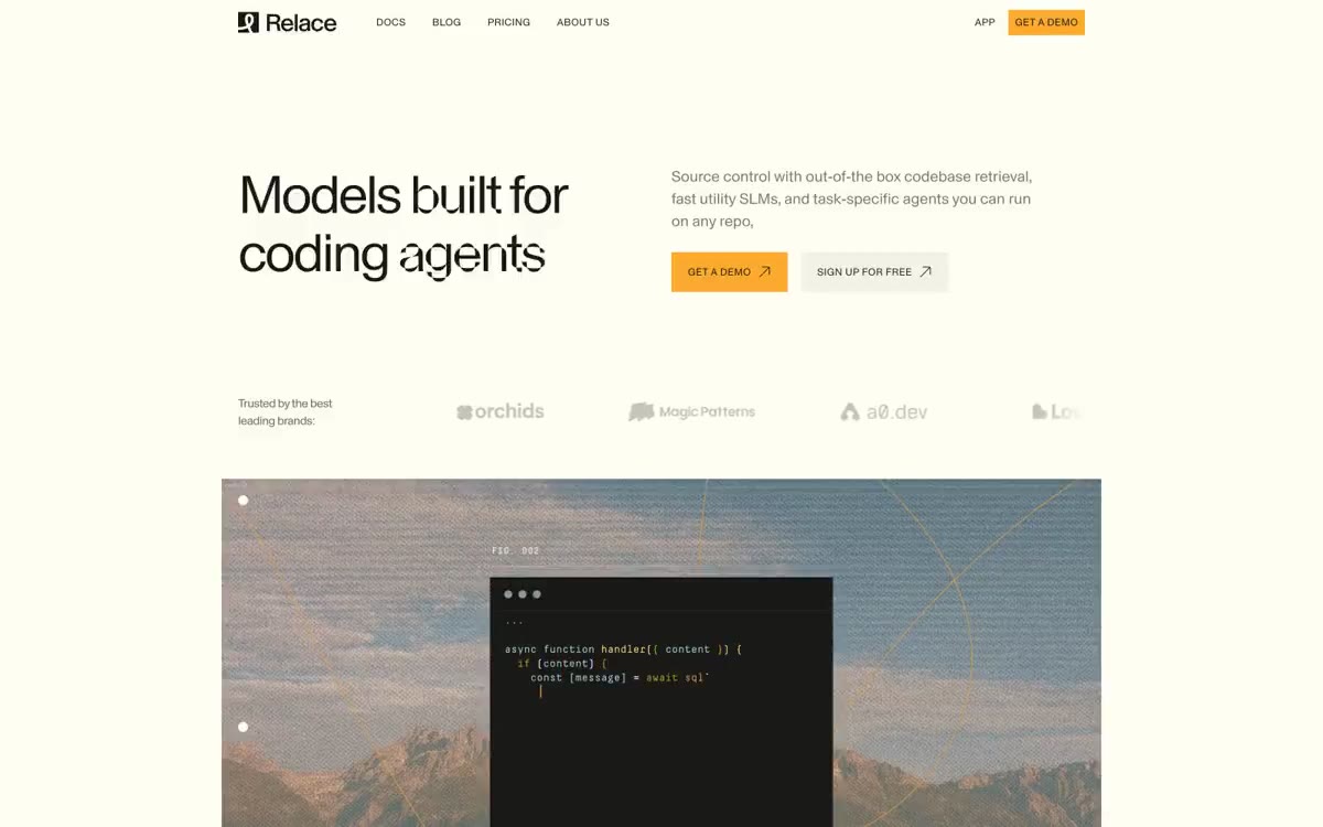 Relace — превью сайта в этом стиле