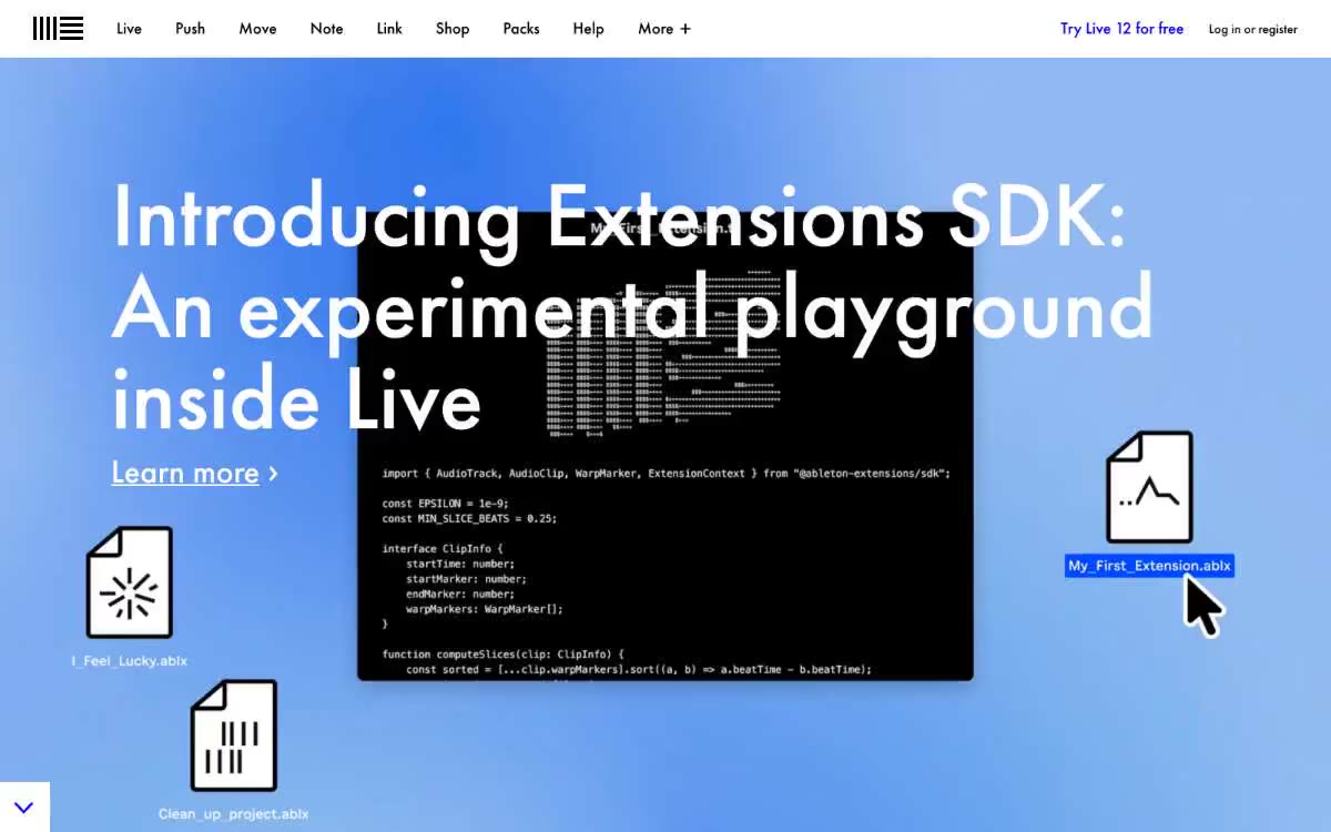 Ableton — estilo honetako gune baten aurrebista