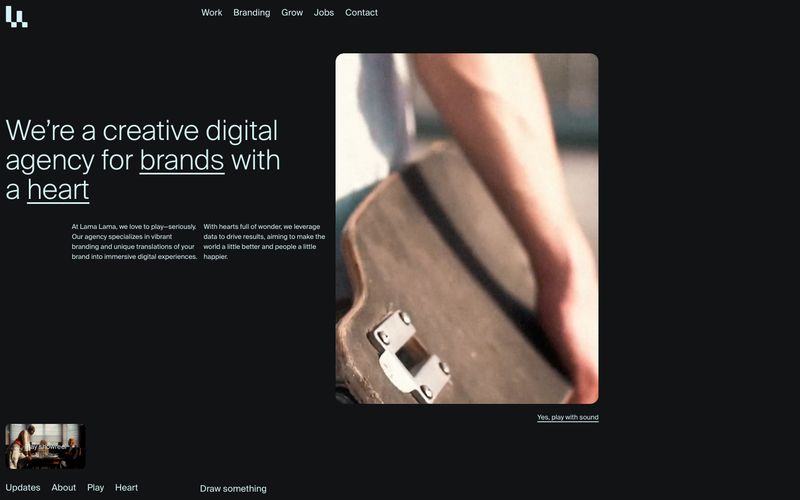 Lama Lama — eine Vorschau einer Website in diesem Stil