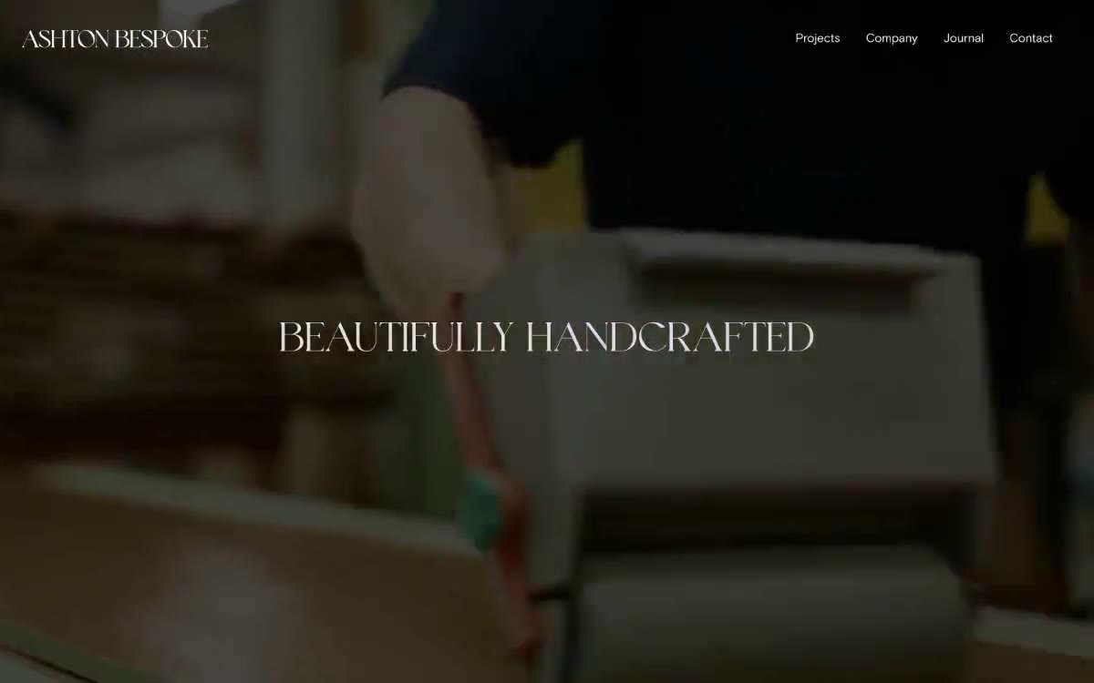 Ashton Bespoke — antaŭrigardo de retejo en ĉi tiu stilo