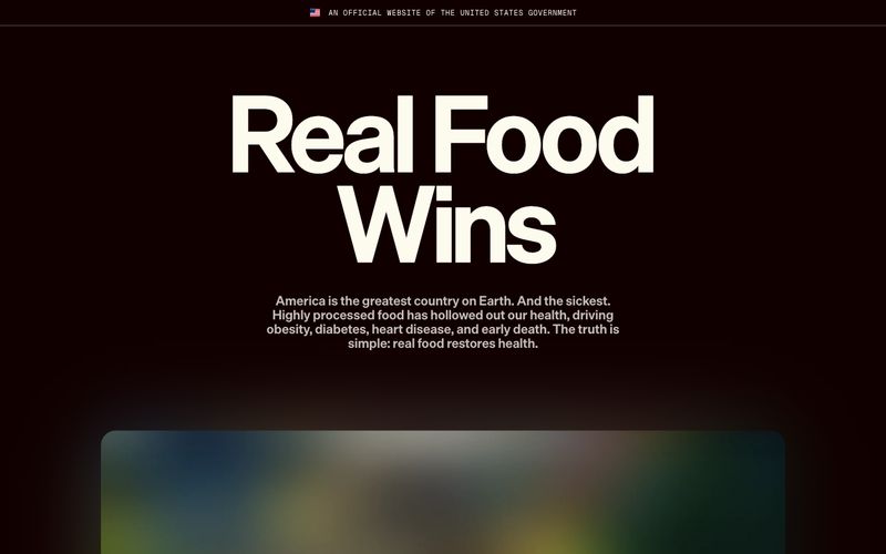 Eat Real Food — sawangan situs dina gaya ieu