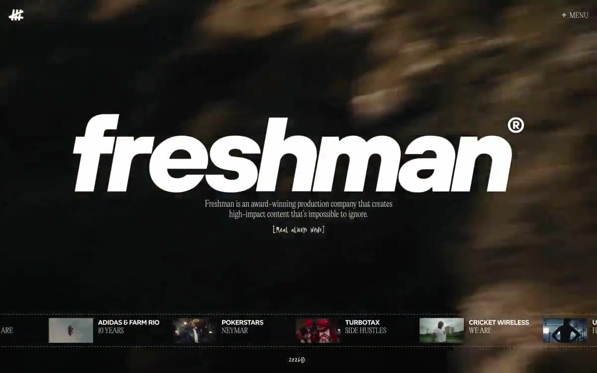 Freshman — şu stildäki saýtyň deslapky görnüşi