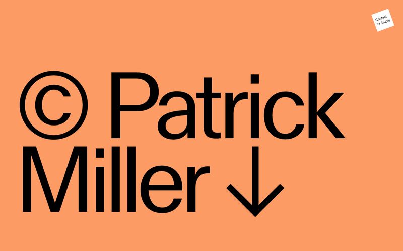 Patrick Miller — eine Vorschau einer Website in diesem Stil