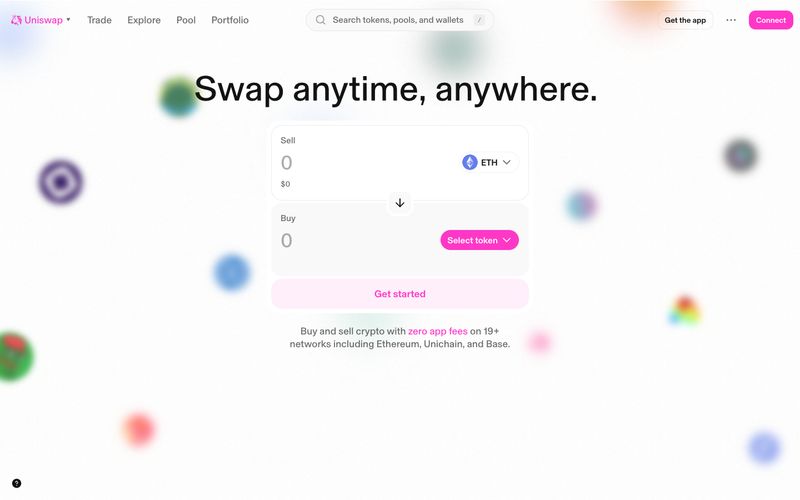 Uniswap — estilo honetako gune baten aurrebista