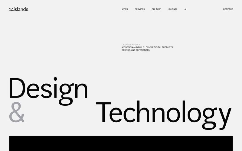 14islands — eine Vorschau einer Website in diesem Stil