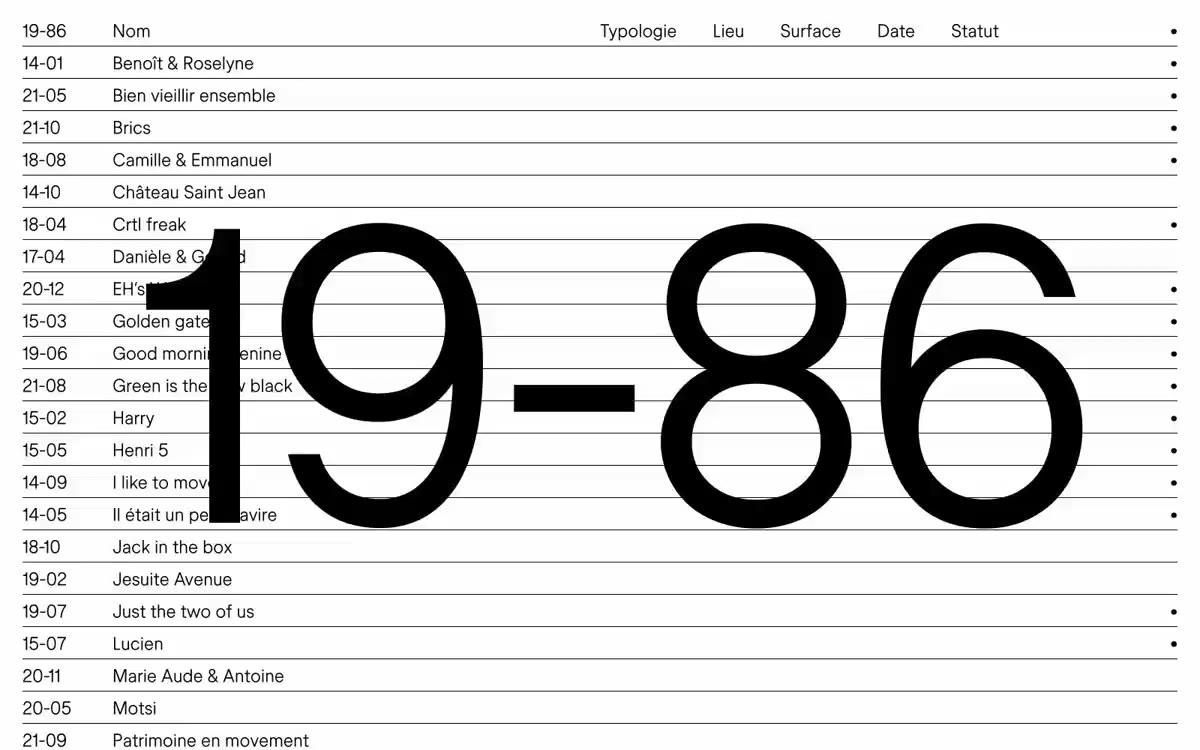 19–86 — estilo honetako gune baten aurrebista