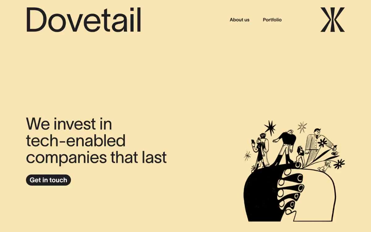 Dovetail — eng Virschau vun enger Säit an dësem Stil