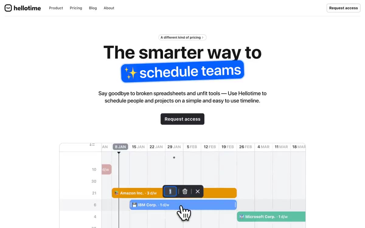 Hellotime — estilo honetako gune baten aurrebista