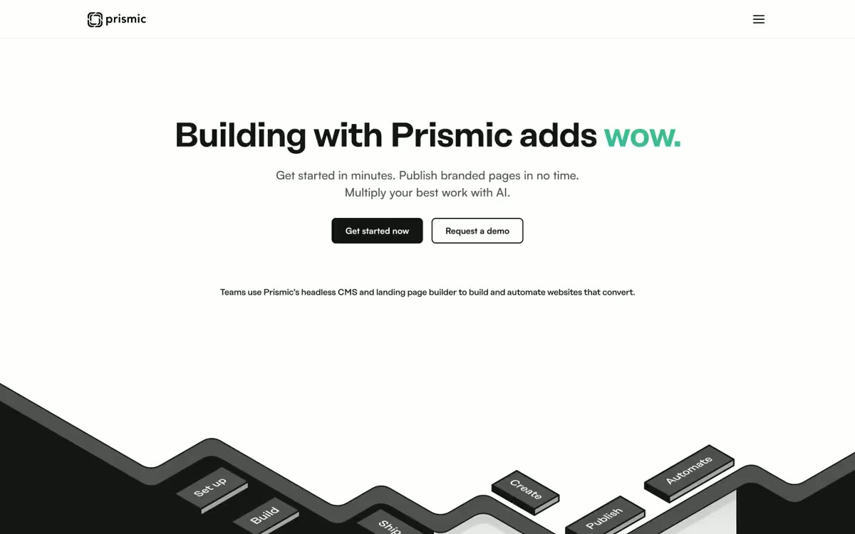 Prismic — eng Virschau vun enger Säit an dësem Stil