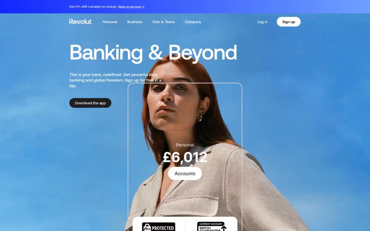 Revolut — sawangan situs dina gaya ieu