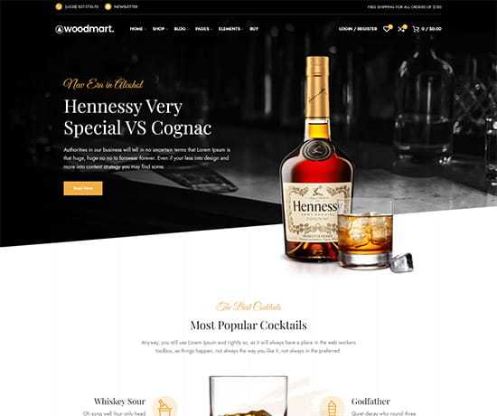 demo drinks Разработка интернет магазина. Товары, акции, доставка, отзывы, контакты.