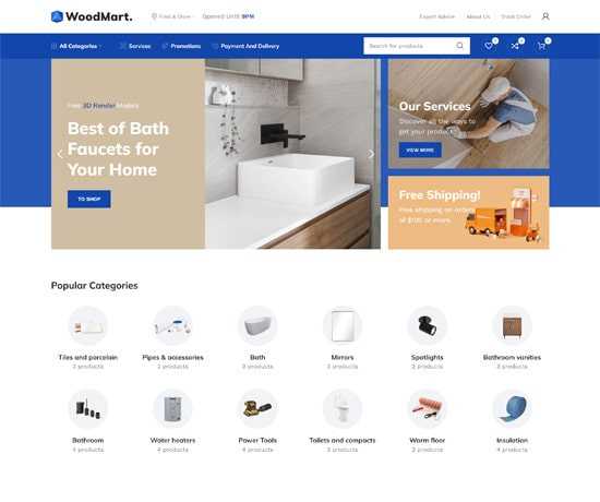 demo marketplace min Разработка интернет магазина. Товары, акции, доставка, отзывы, контакты.