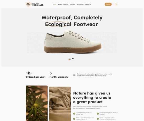 hemp shoes Разработка интернет магазина. Товары, акции, доставка, отзывы, контакты.